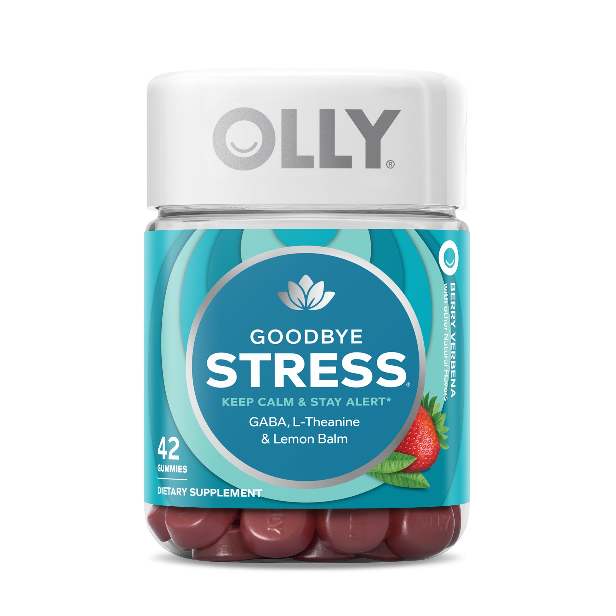 OLLY Goodbye Stress Berry Verbena Gummies