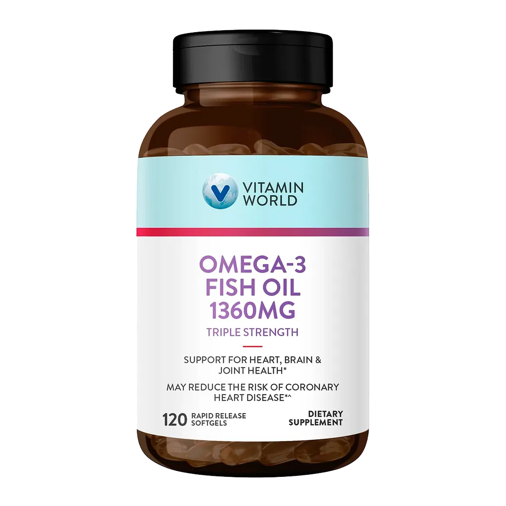 Triple Strength Omega-3 Fish Oil 1360mg | Vitamin World | 120 Softgels