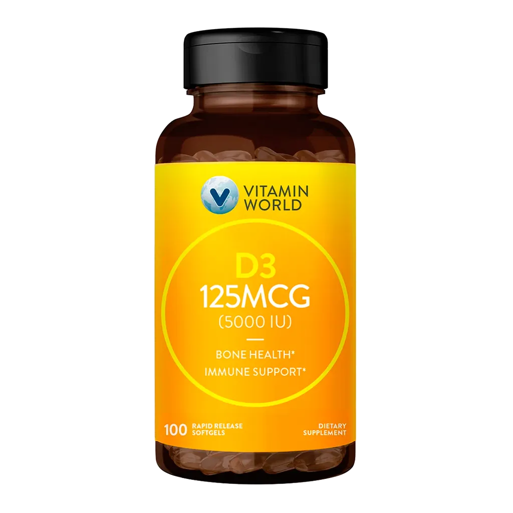 Vitamin D3 (5000 IU 125MCG Softgel | 100ct