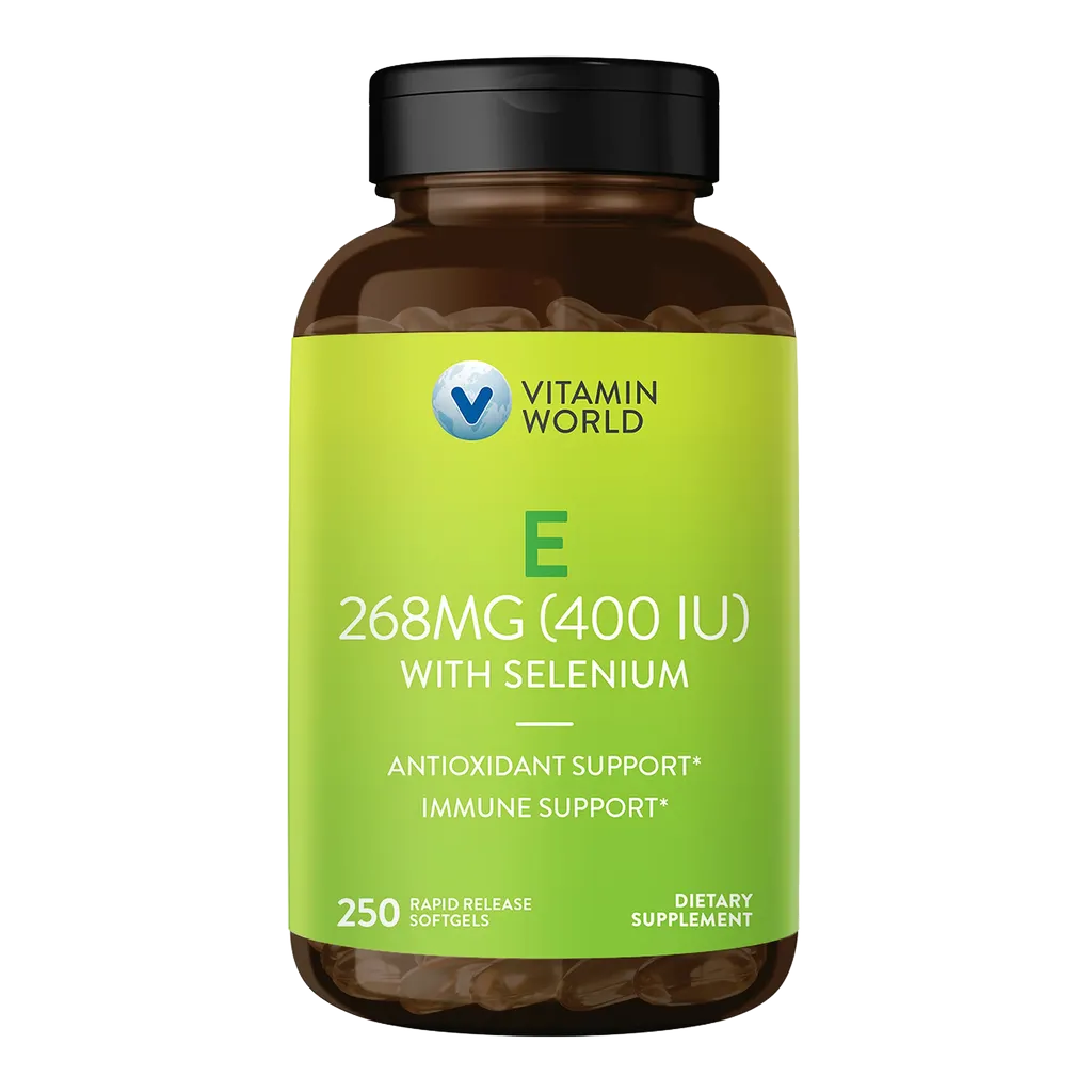 Vitamin E 400 IU with Selenium - 250 Softgels