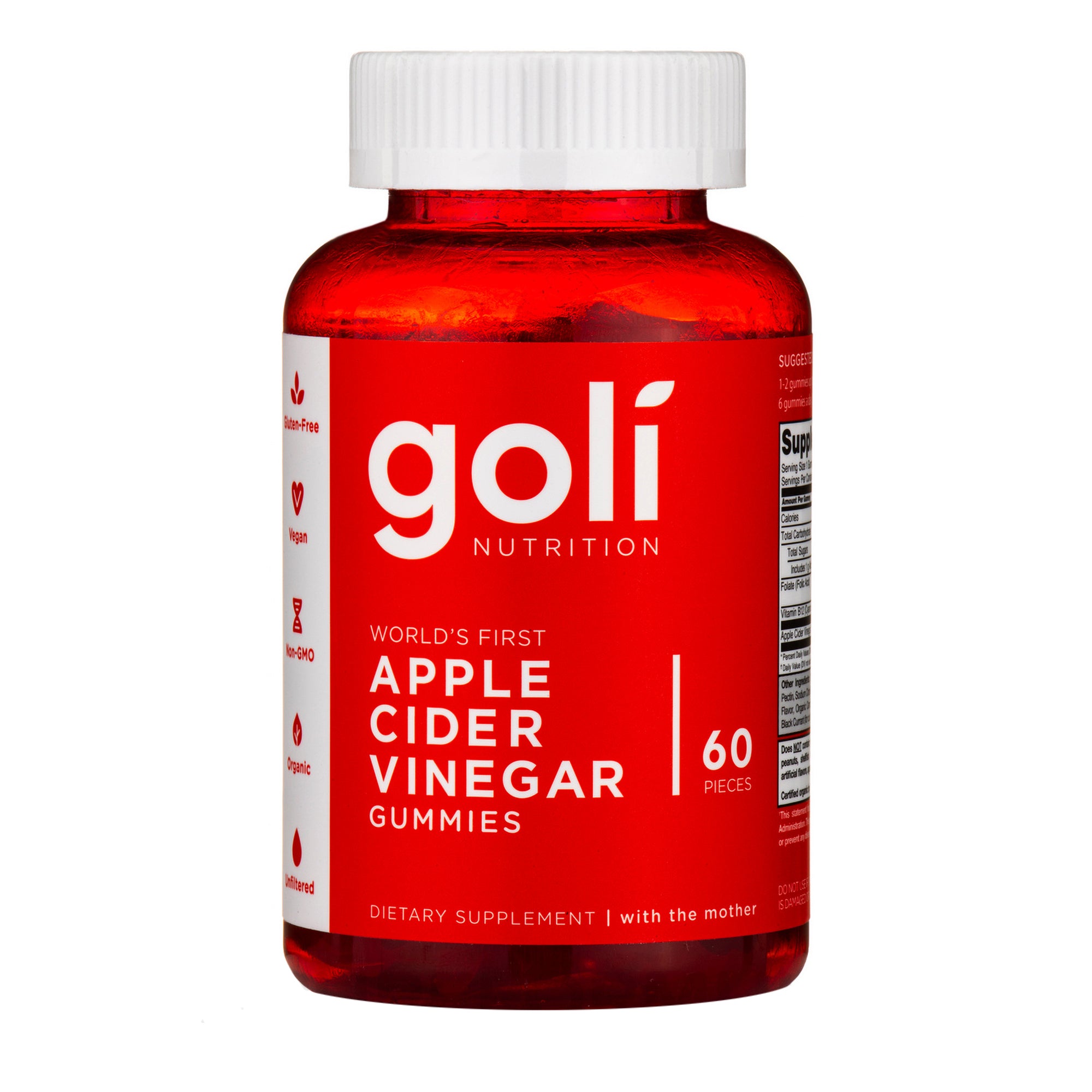 Goli Apple Cider Vinegar Gummy Vitamins - 60 Gummies