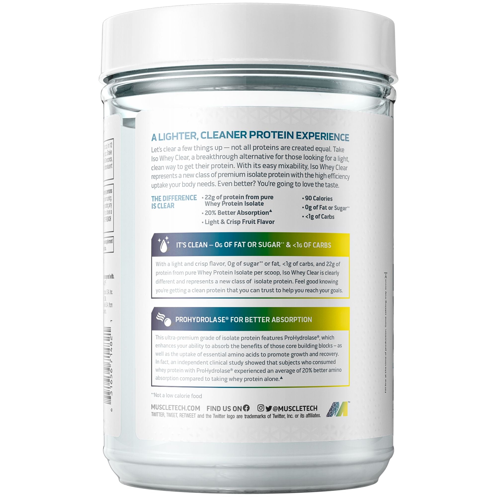 Iso Whey Clear Ultra-Pure Protein Isolate Lemon Berry