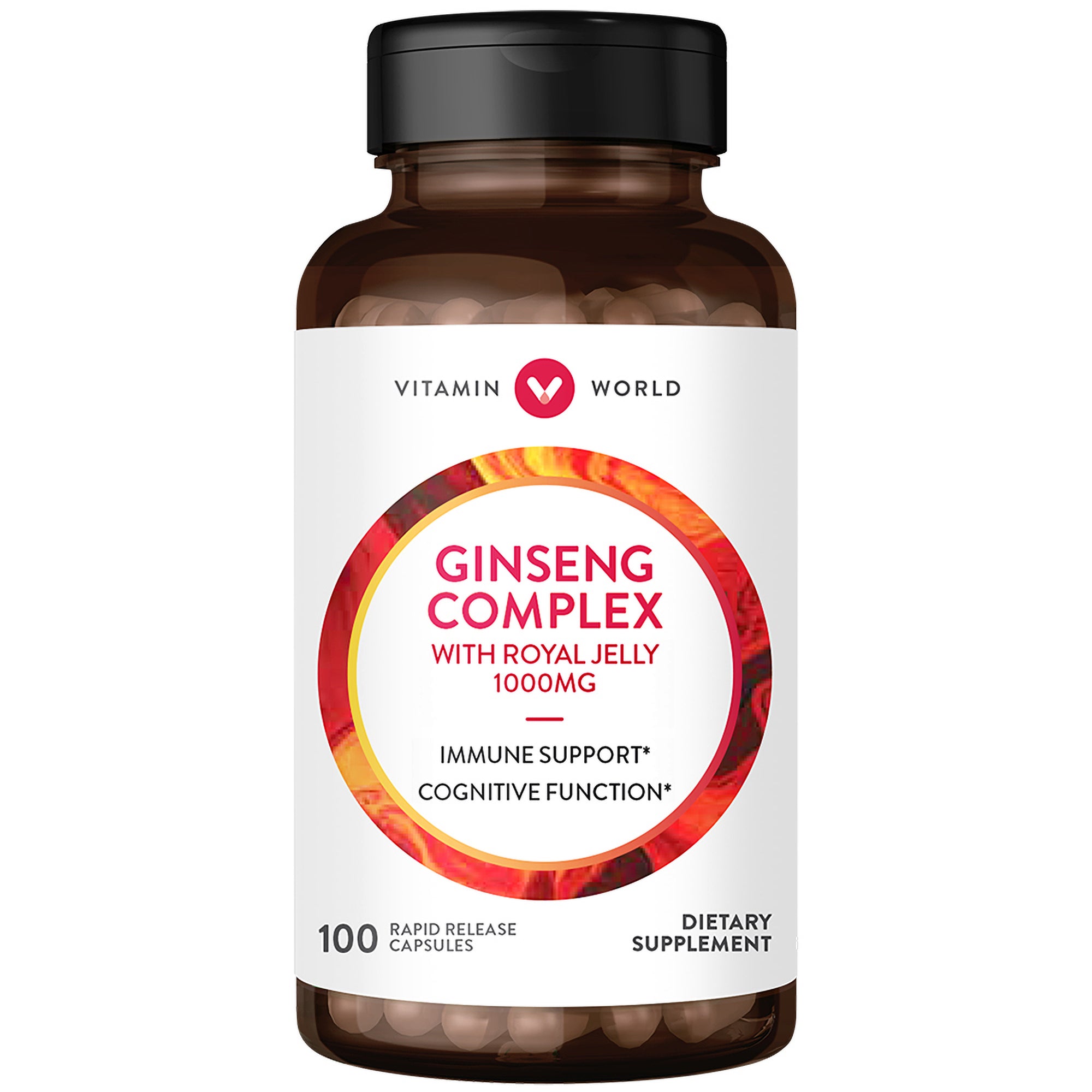 Ginseng Complex 1,000mg - 100 Capsules - Immune Support, Cognitive Function