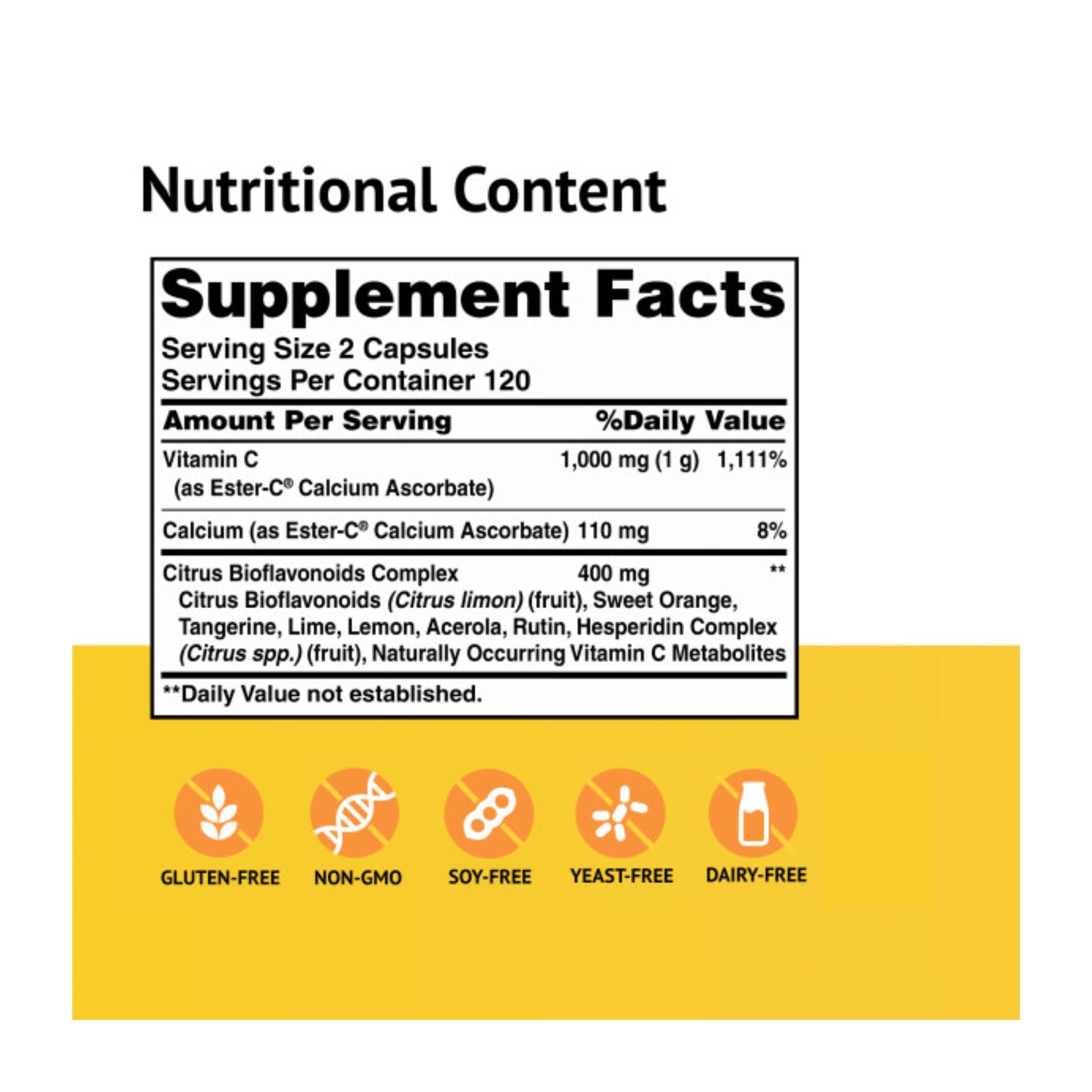 Ester-C® 500 mg with Citrus Bioflavonoids