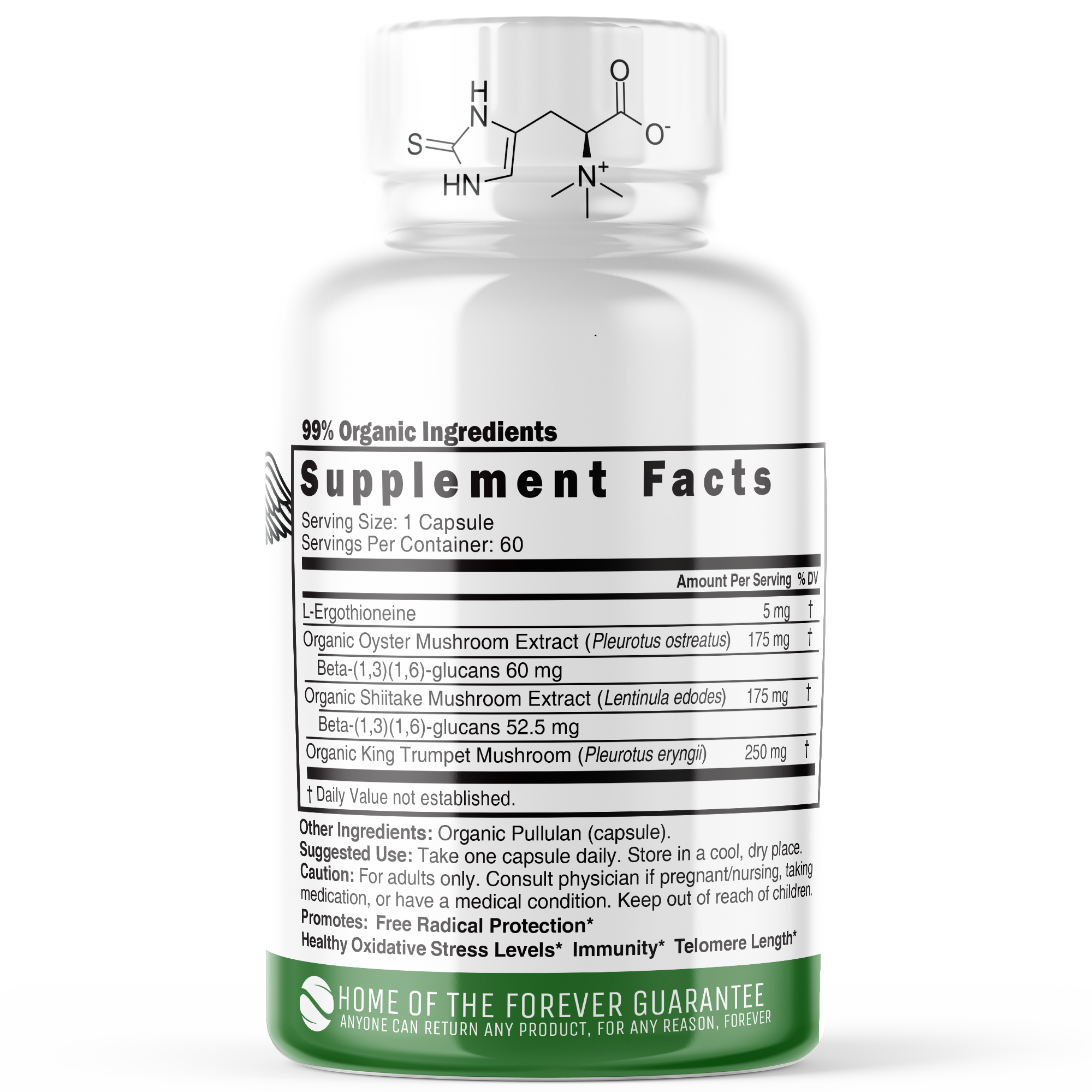 99% Organic Ergothioneine Mushroom complex