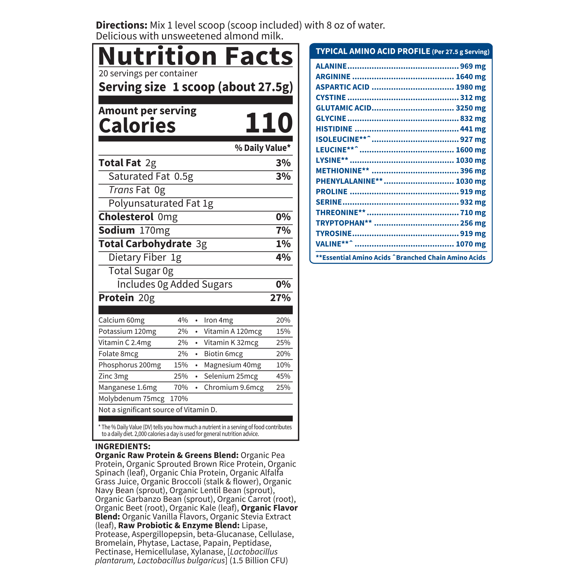 RAW Protein and Greens - Chocolate