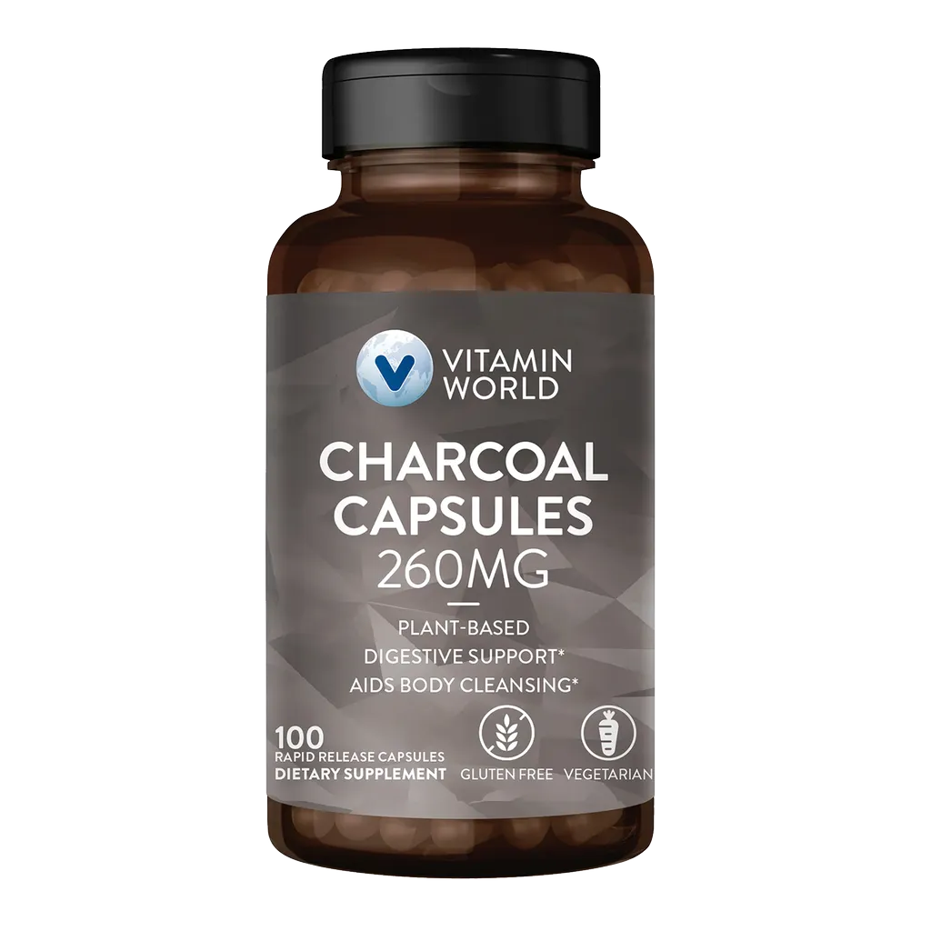 Charcoal 260mg  Capsule | 100ct