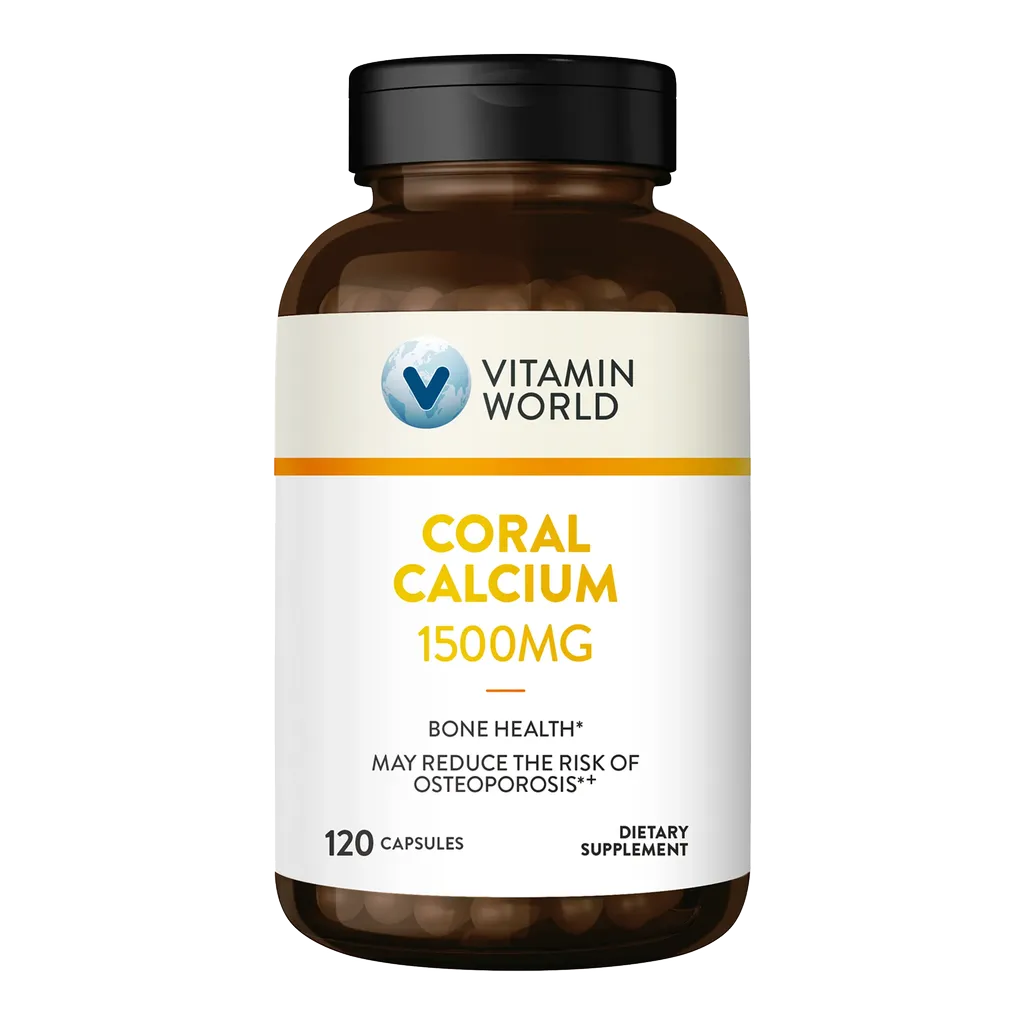 Coral Calcium 1500 mg. - 120 Capsules - Bone Health