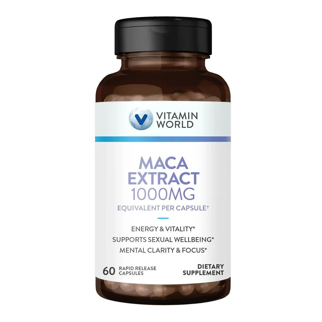 Maca Extract 1000mg  Capsule | 60ct
