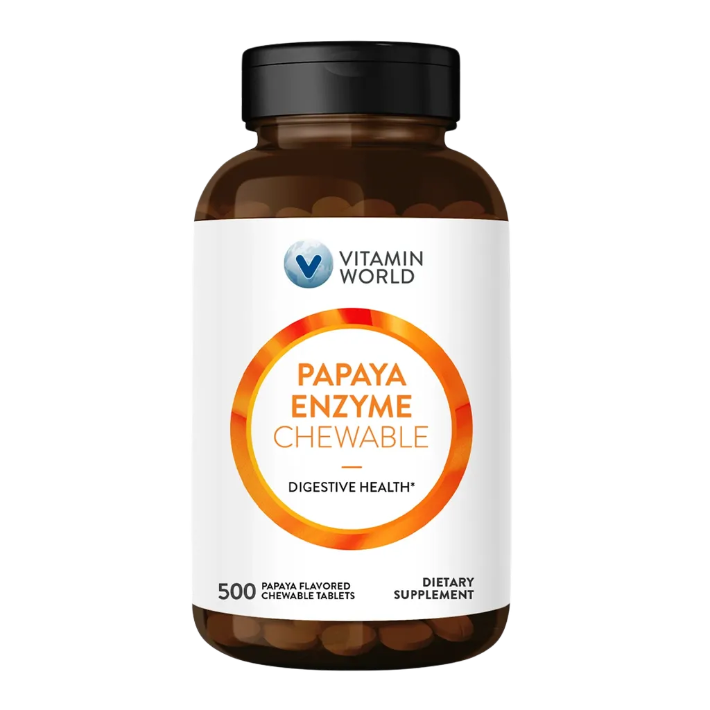 Papaya Enzyme - 500 Chewable Tablets - Digestive Health