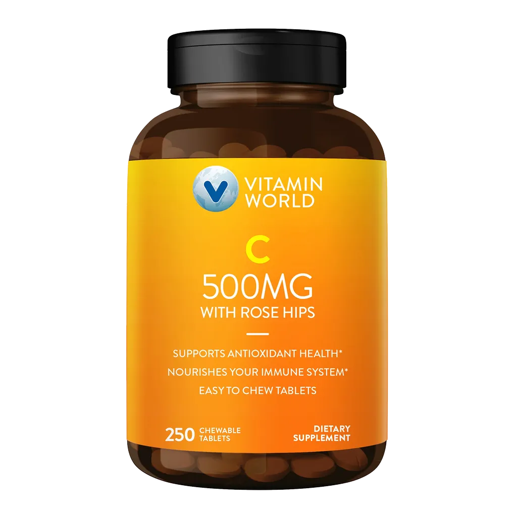 Vitamin C 500MG 250 Chewable Tablets